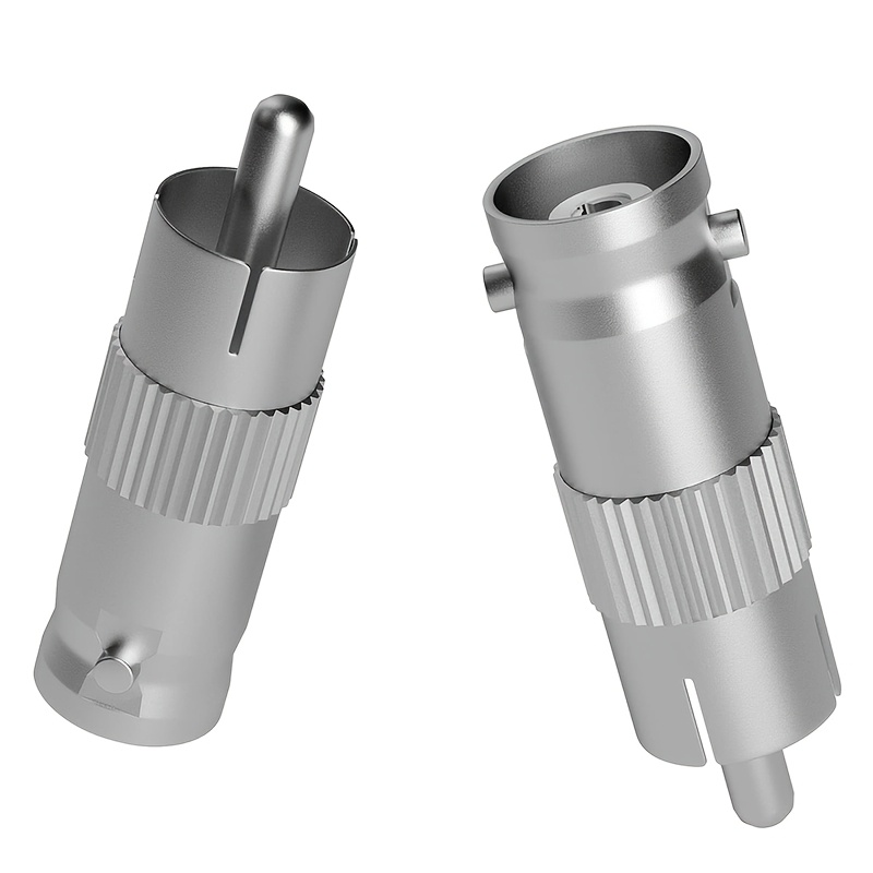 2 stuks BNC naar RCA Adapter BNC Vrouwelijk naar RCA Mannelijk Connector RG6 Adapter Kit Koppeling