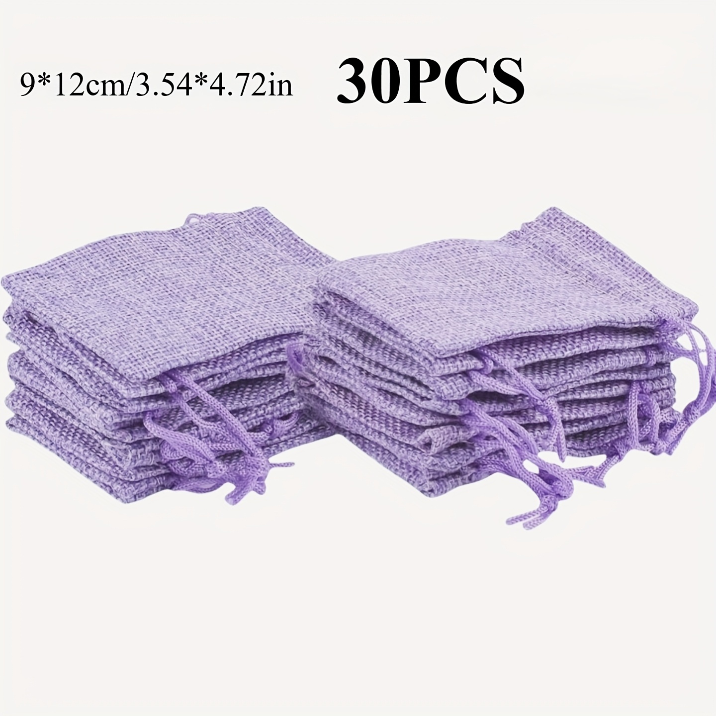 TEMU Gift For Her/him 30 Stylish Purple Drawstring Bags Measuring 3.94*5.51 Inches, Made Of, Perfect For Storing Jewelry, Wedding Gifts, And Festive
