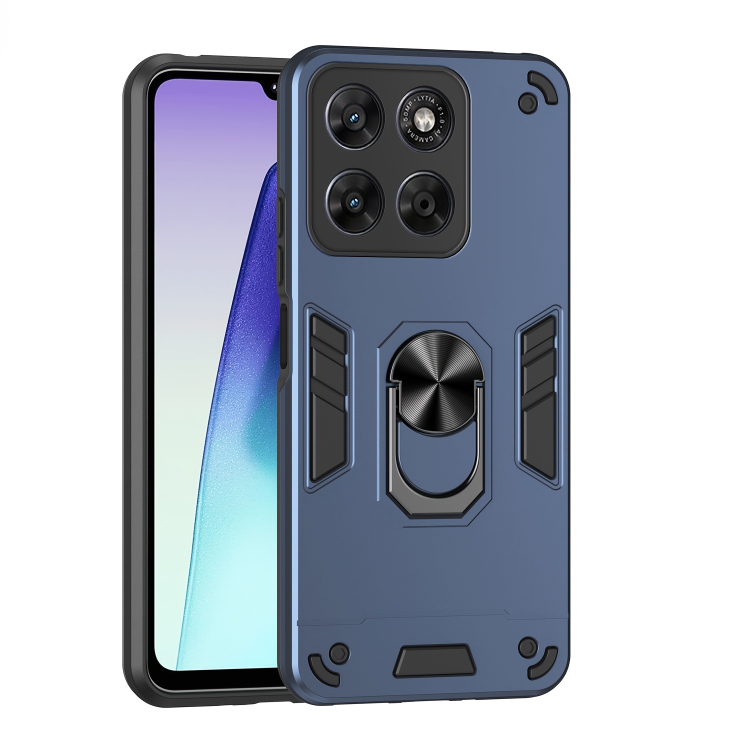 TEMU Phone Case: Suitable For Moto G67/g77 Phone Cases With 360-degree Rotating Phone Stand