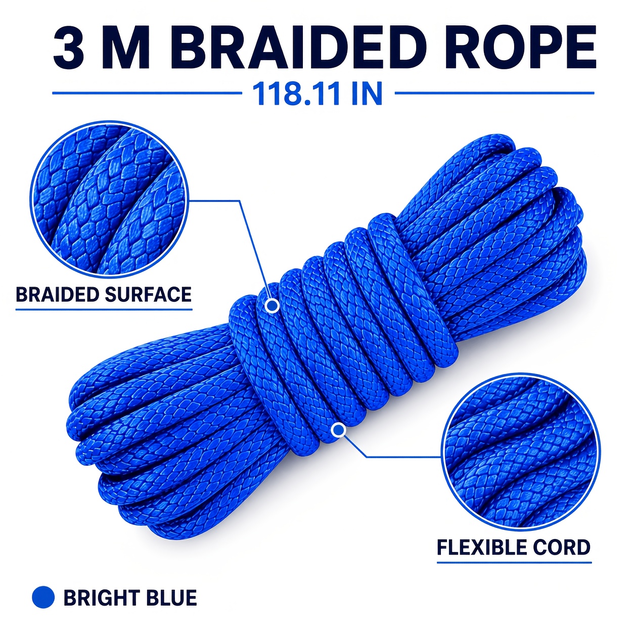 Pack of 20 Ropes with Roller Tensioners and Traction Hooks
