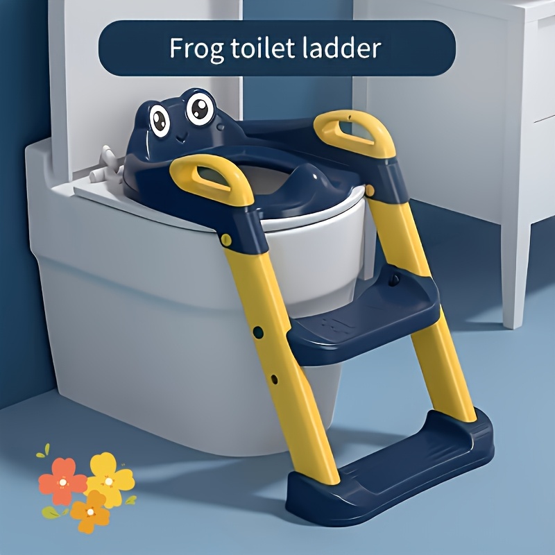 TEMU 2-in-1 Potty Training Seat With , Comfortable, And Non-slip Features, Adjustable Height And Foldable Design For , Ideal For Children