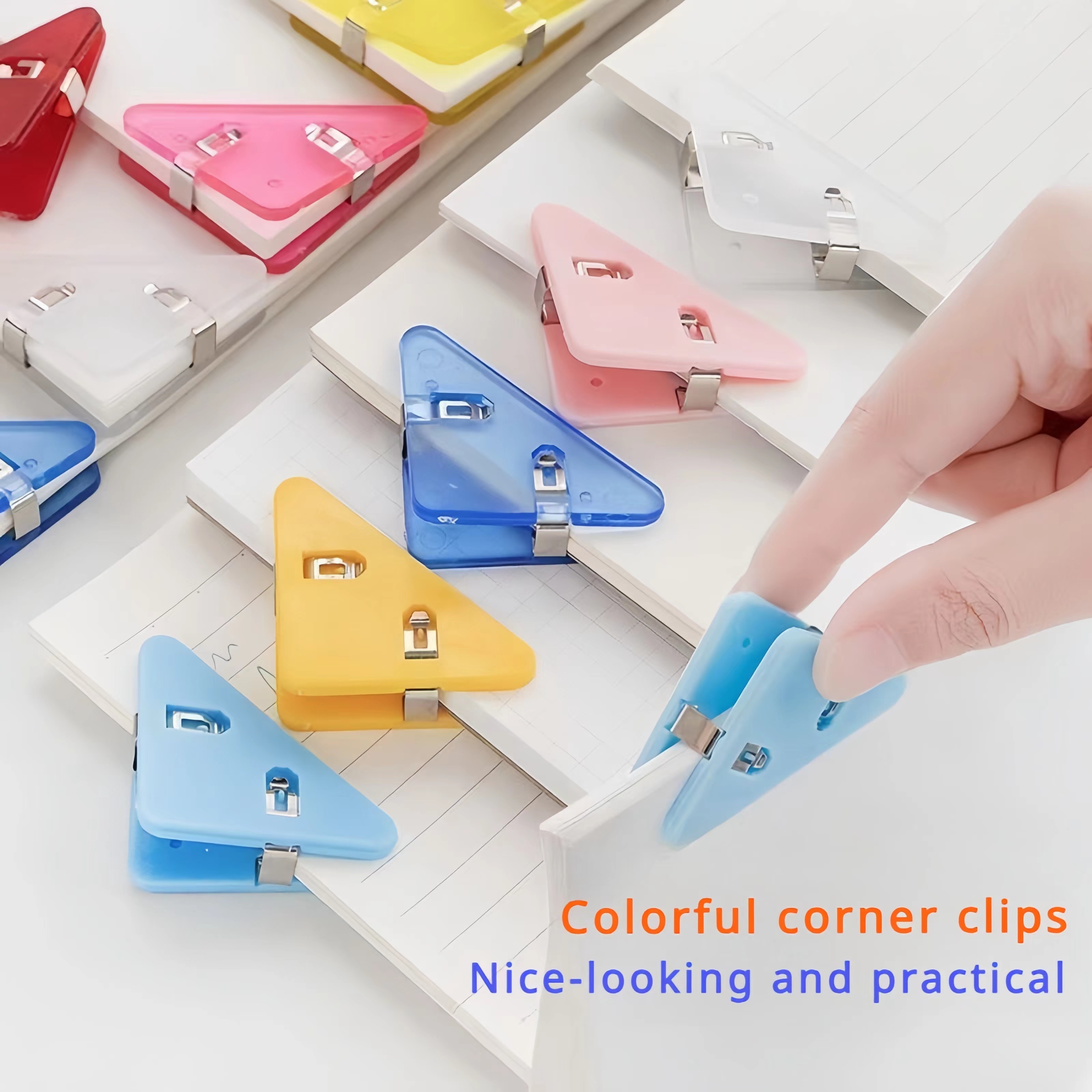 

10pcs Acrylic Clips For Office - Pp Plastic, Anti-curling Document & Bill Organizer