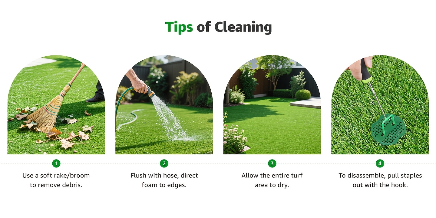 3.3*13.1ft Artificial Grass Turf Reusable Dog Pee Pads Potty Training with Drainage Holes Fake Grass Patch Turf for Dogs Pets Lawn Balcony 39.37*157.48inch/100x400cm