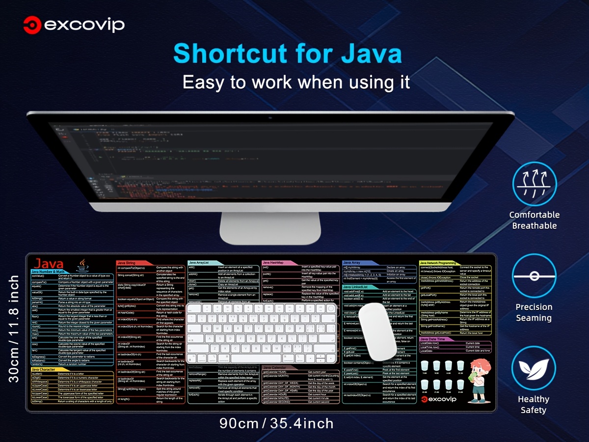 large programming mouse pad non slip washable - Temu