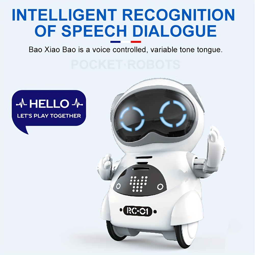 interactive mini rc robot toys talking singing dancing storytelling perfect gift for kids christmas halloween thanksgiving gifts battery not included details 0