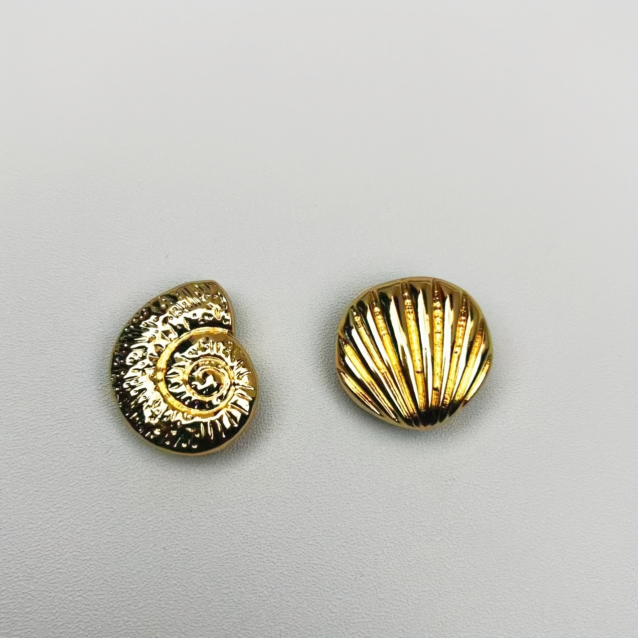 Ocean Style Seashell Conch Button Covers - Shirt Decorative Buttons