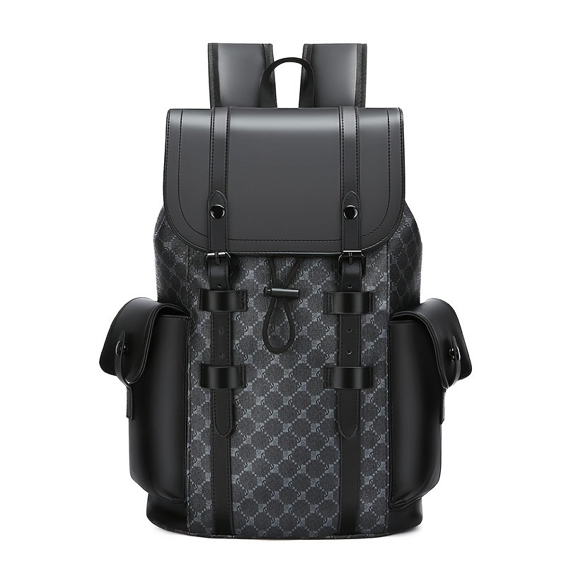 Image of Fashion Men's Functional Backpack, Shoulder Bag, Large Capacity Bag, Square Bag, Bag, Multi-pocket, Scratch-resistant And Wear-resistant Material, Suitable For Travel And Commuting
