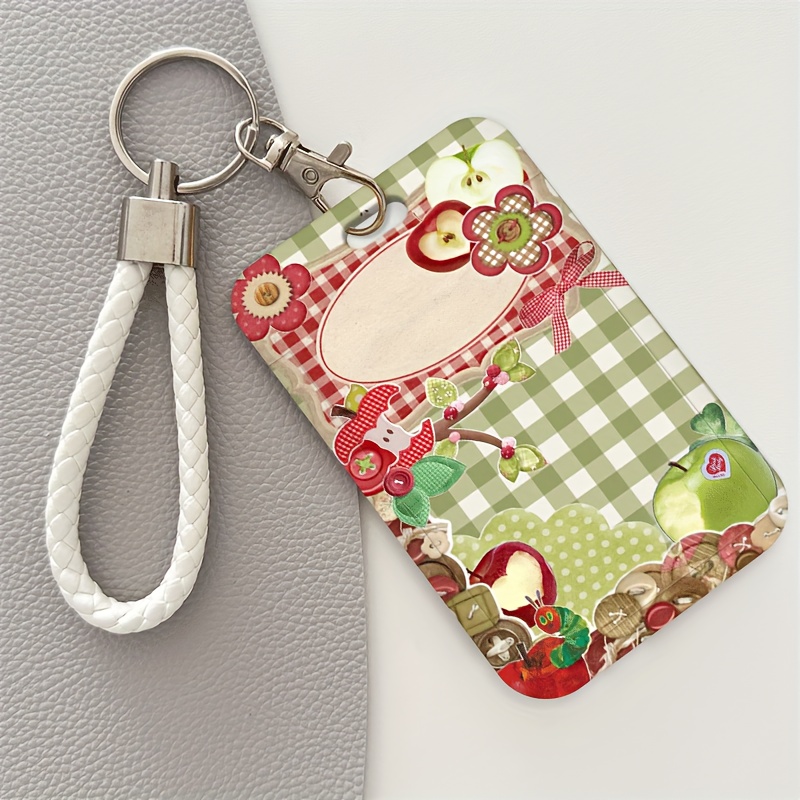 TEMU -themed Id Card Holder & Lanyard With Id - Plastic Card Case For Doctors, Nurses, Students, Office Workers - Durable Access Card, Bank Card