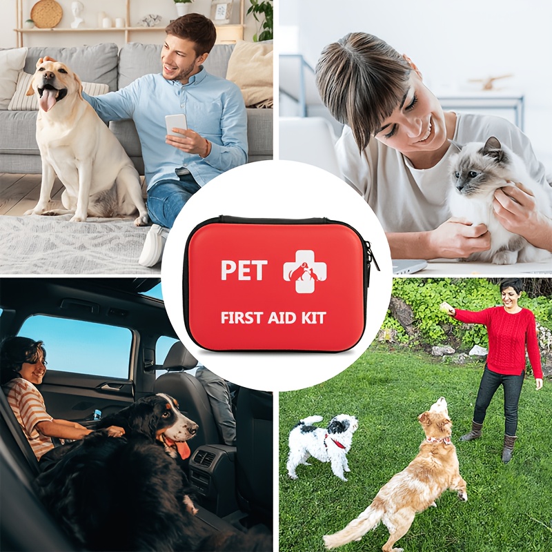 Pet First Aid Kit for Cats and Dogs — A Pet Emergency Kit for Home, Office, and Travel — A Must-have Mini First Aid Kit for Dog Camping