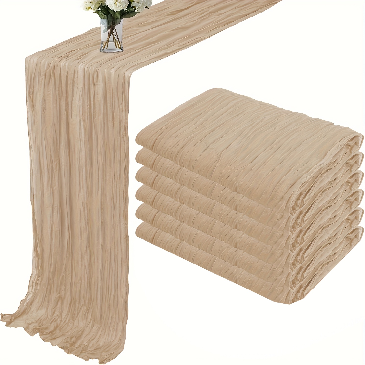 6-pack Cheese Cloth Table Runner, 40*270cm