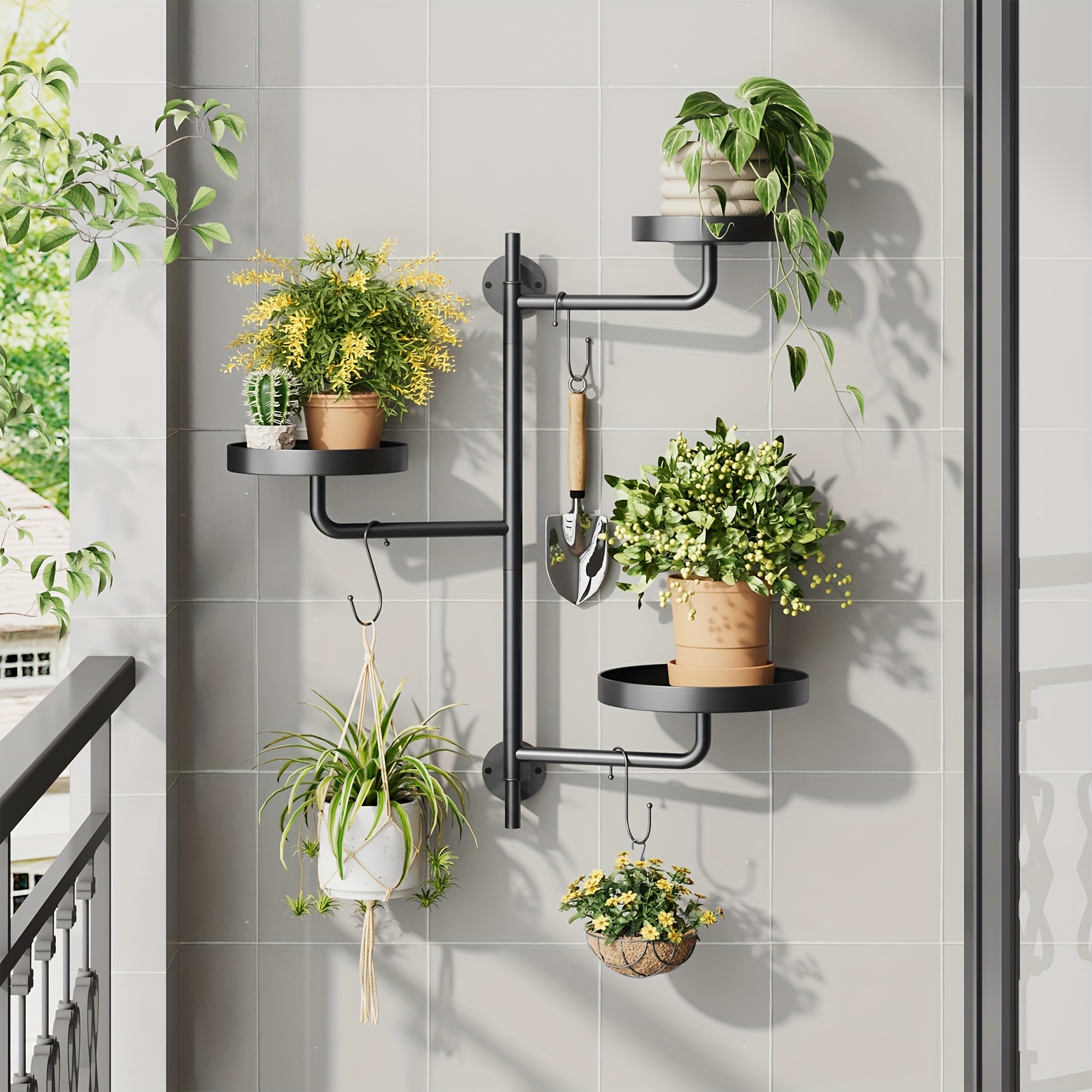 Plant Stand Kmart Shower Hanger Wall Mounted Planter Bamworld