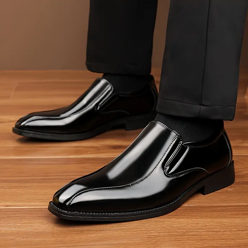 black dress shoes with brown soles The Jack Shoe in Black