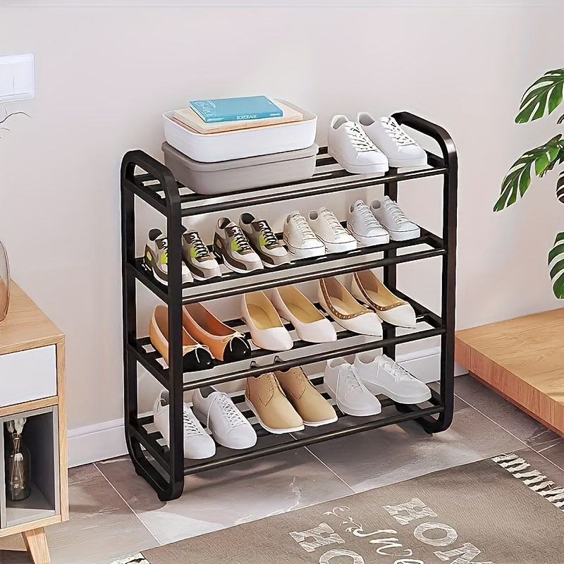 simple easy assemble metal round shoe rack suitable entrance