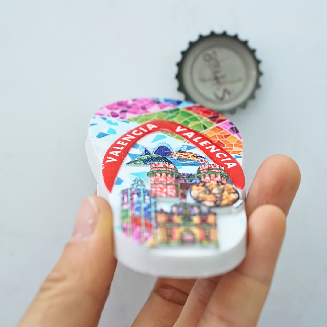 Imán Para Nevera De Ibiza, España - 6x6 Cm, Acrílico Transparente, Hecho A Mano En Reino Unido