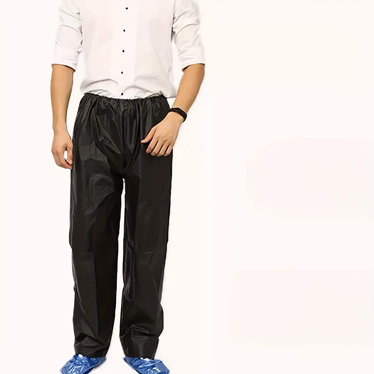 E-shop 1 Stück Leichte Regenhose für Erwachsene, Wiederverwendbar, Leicht Verdicktes Design für Alle Wetterbedingungen. Tragbare Regenhose für Reisen,