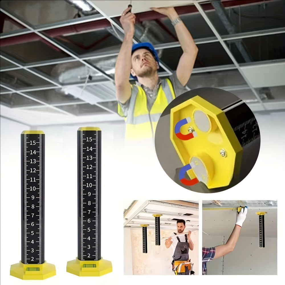 

Aluminum Alloy Ceiling Leveling Tool - Precision Ladder Stick For Perfect Wall And Floor Tile, Industrial Measuring Instrument