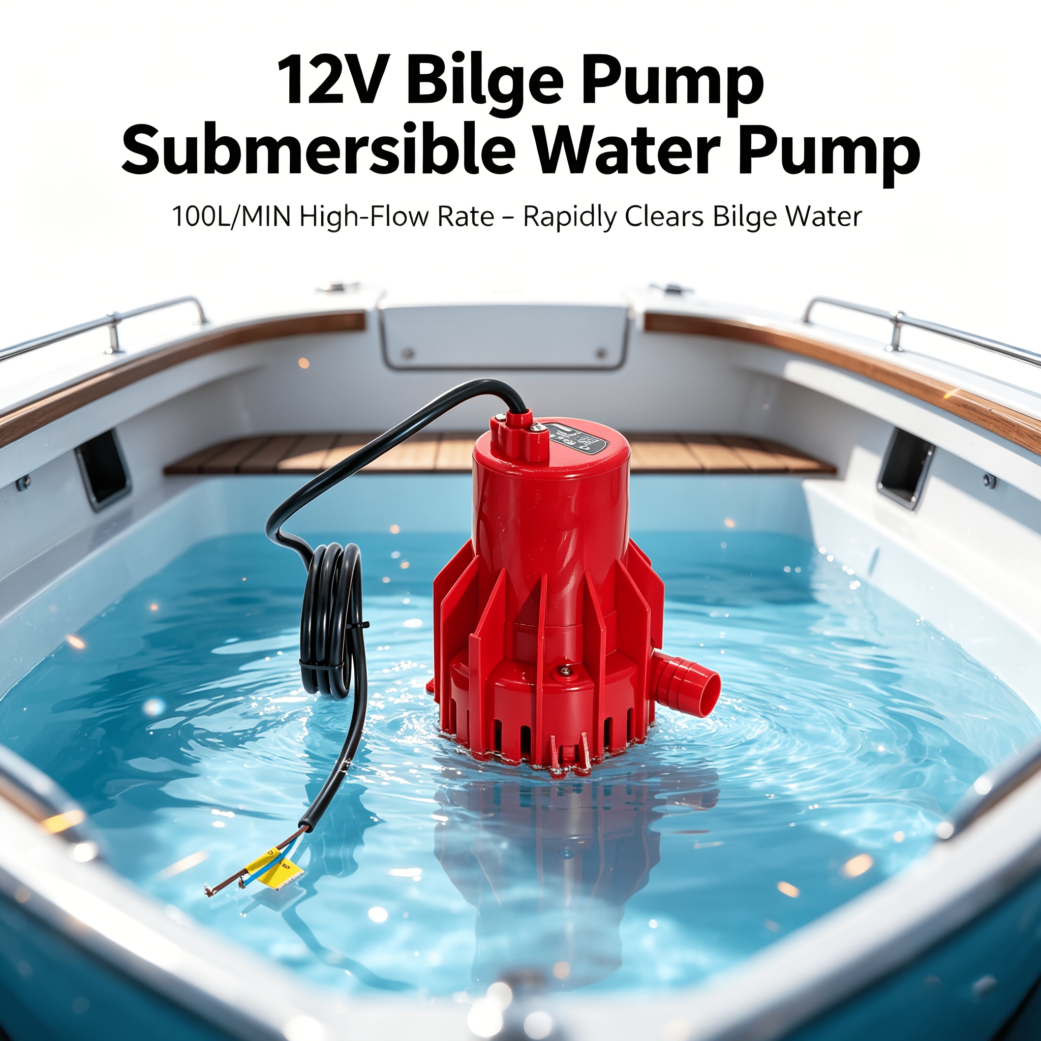 DC12V High Power Marine Bilge Pump for Boat & RV