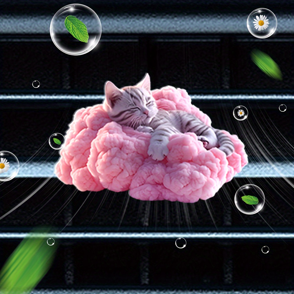 

Pink Cat Car Air Conditioner Vent Aromatherapy, Acrylic Car Vent Decoration Clip, With 2 Aromatherapy Tablets, + Random Fragrance, Car Air Freshener, Car Interior Decoration