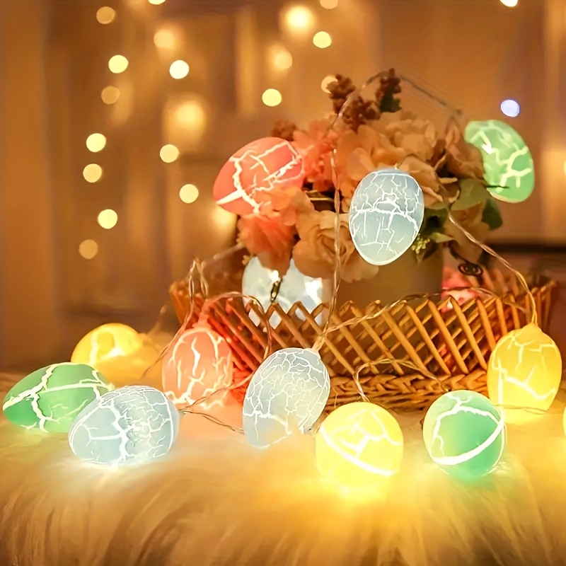 

10-led String Lights - Battery Operated, Easter & Holiday Decor, Adds A Cozy Glow To Any Room, Lights For Decoration