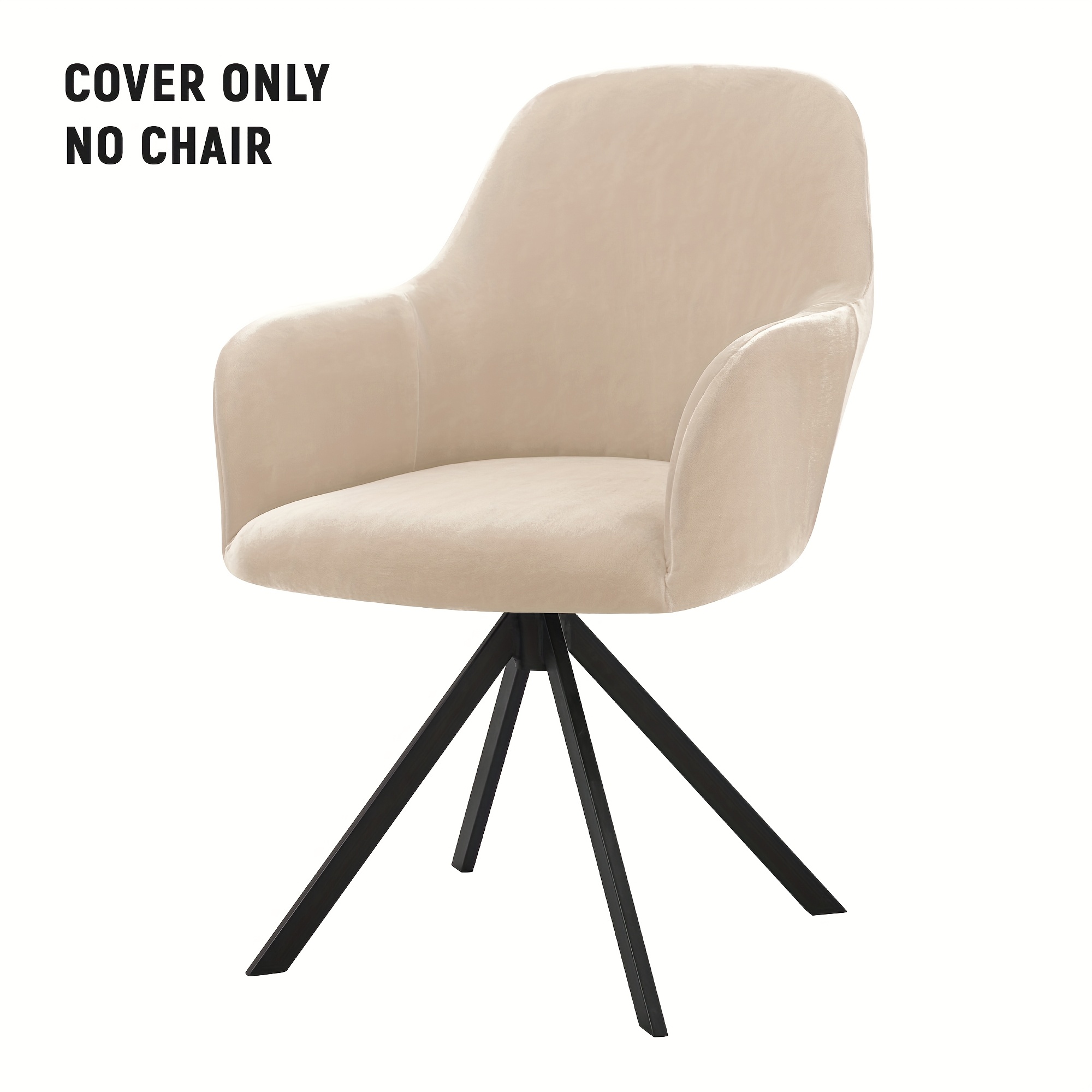 1pc Stretch Dining Chair Cover High Armchair Cover Swivel Chair Cover