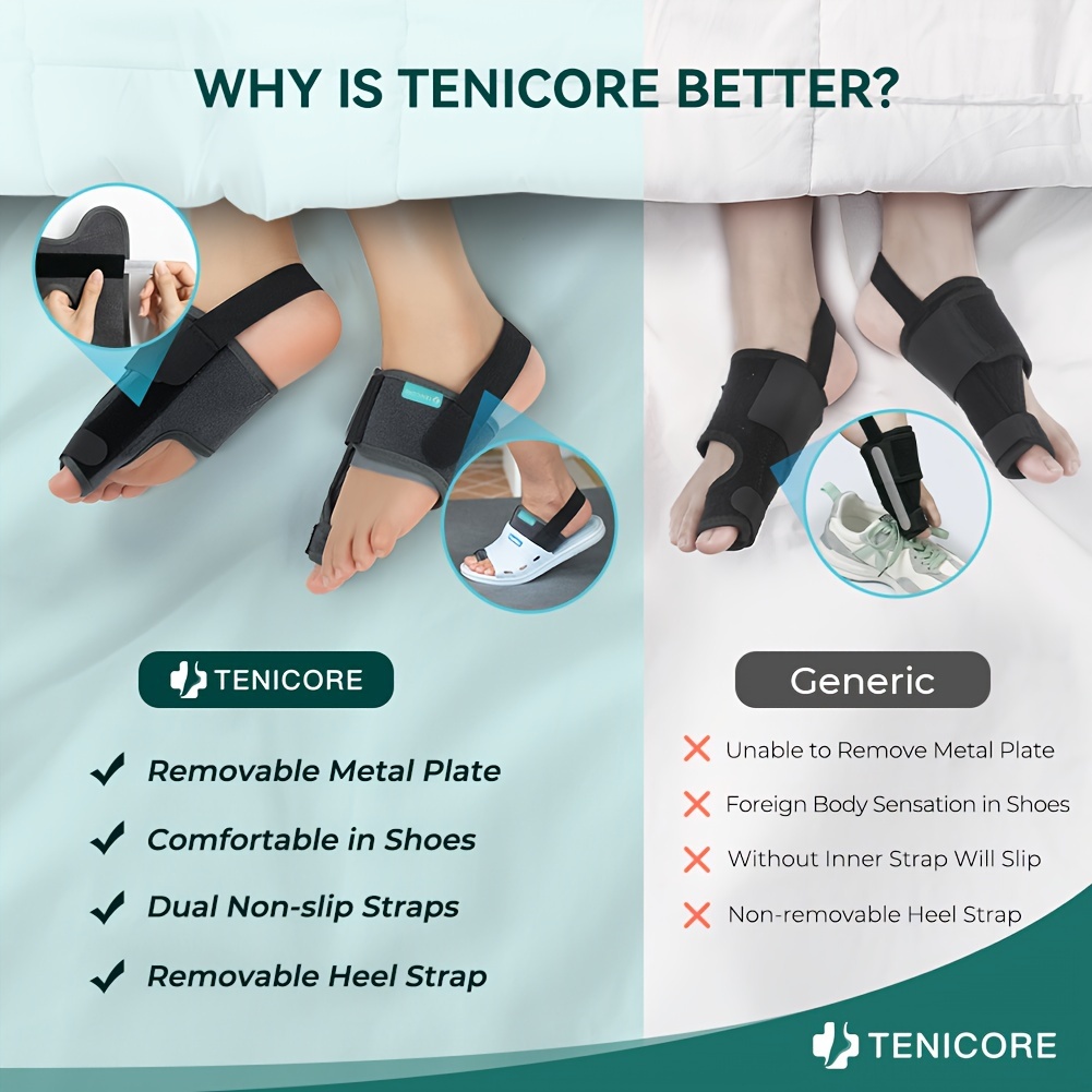  bunion corrector for women men big toe 1 pair adjustable bunion splint with 2 angle bar bunion pads toe straightener with double non slip strap for day details 5