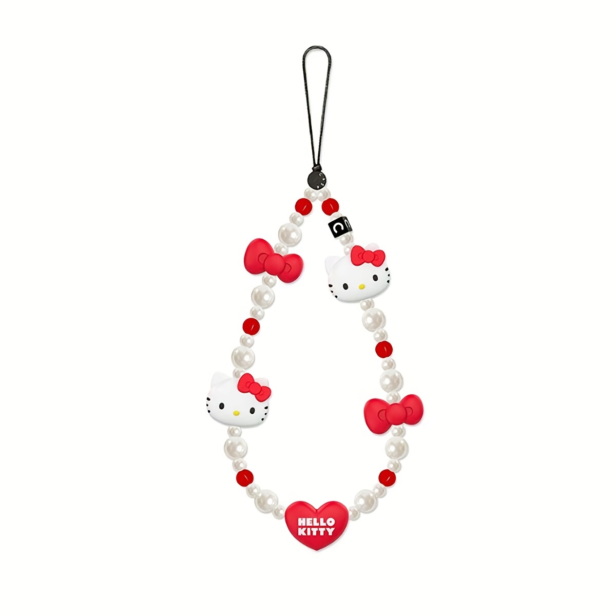 E-shop [Autorisiert] Kawaii Hello Kitty Handy Charm Kette Niedliche Cartoon Kitty Schlüsselband Katzen Deko Schmuck (Zufällige Teile Können Variieren)