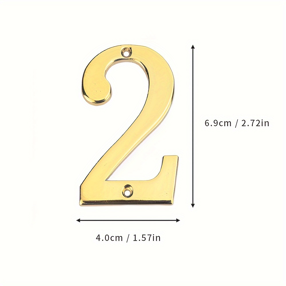 TEMU 1pc Large -out Number Plate With Screws For Hotel, Restaurant, Home, And Commercial Use