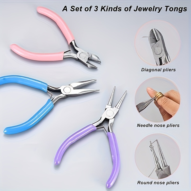 

Mini Jewelry Making Pliers Set - Stainless Steel Wire Cutters For Beading, Repair, Wrapping, And Crafts - Industrial Grade Hand Tools For Jewelry Production