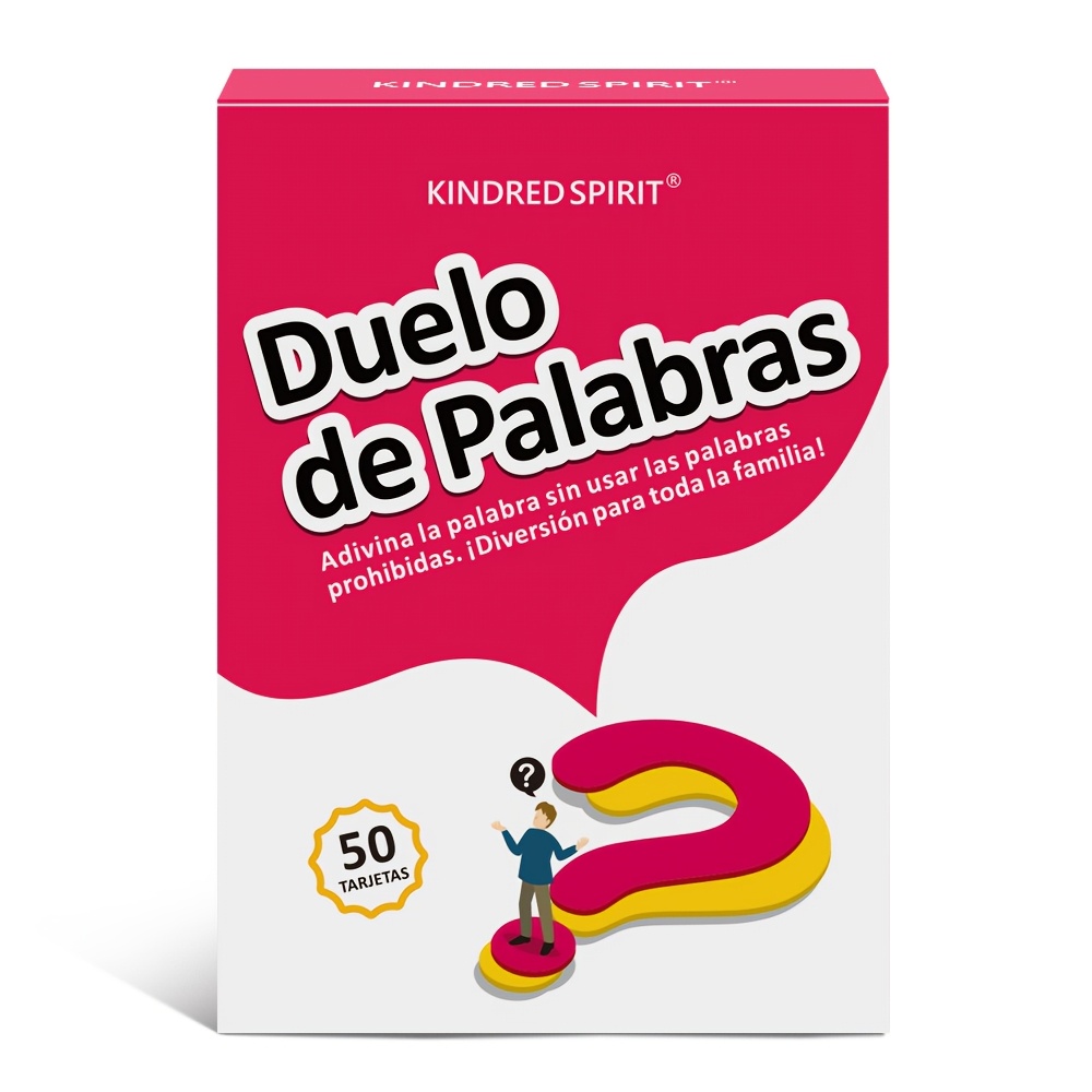 TEMU 50 Cartas de de en Español, Juego de Mesa Icebreaker para Fiestas Familiares, Mini Juego de Quiz Multijugador para Noches de Juego y Viajes,