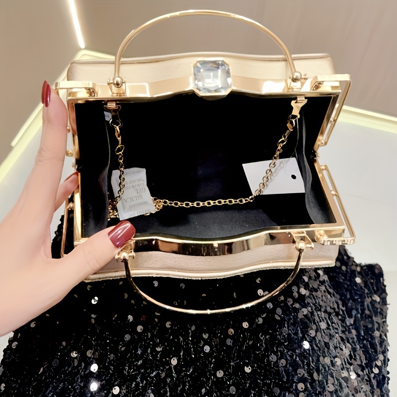 european and american diamond encrusted diamond fashion dress bags handbags banquet bags dinner bags details 0