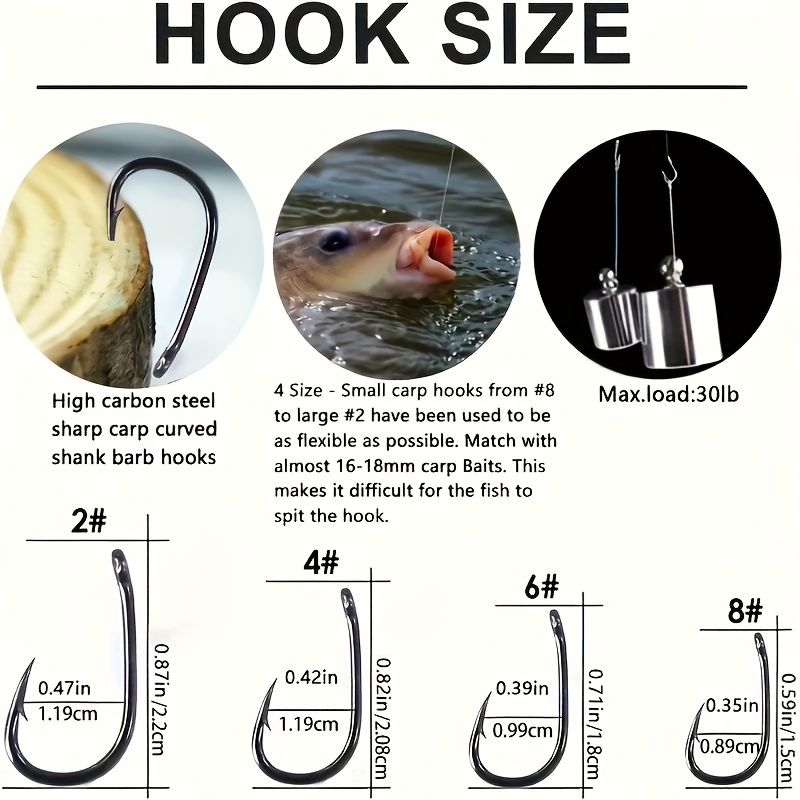 bulk buy carp fishing hooks 175pcs Barbless Hook Kits,Small Size Fishing Curve Shank Crank and Wide Gape Fly Tying Hooks Circle Hook with Tackle Box Size 2#,4#,6#,8#,10# : Sports & Outdoors This product can expose you to chemicals including lead 500 Pieces Per Bag in