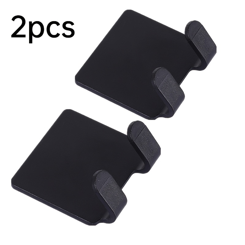 E-shop 2er-Set No-Drill Starkklebende Rasiererhalterung Handtuchhaken, Badezimmer Küchentür Rückseite Organizer Rack, Wandmontiertes Multifunktionales