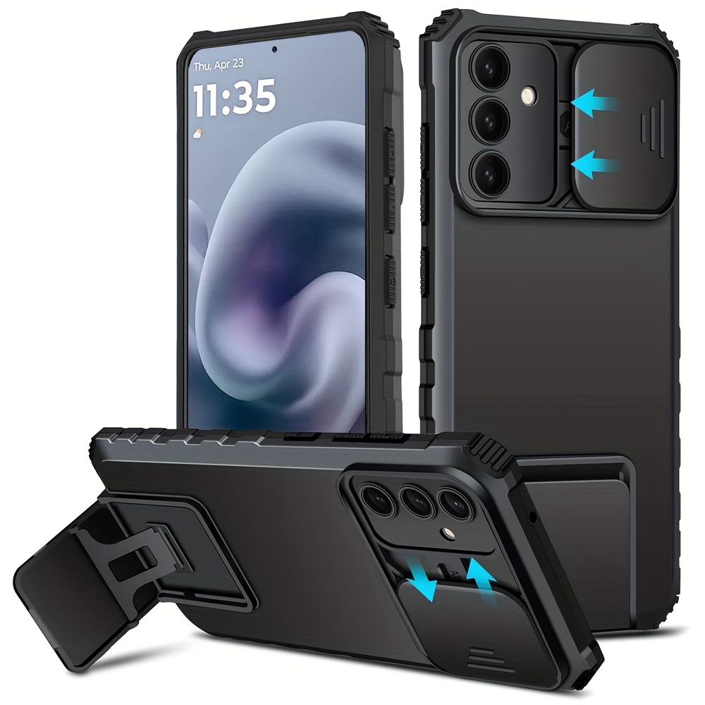 E-shop Robuste, stoßfeste Hartschalenhülle mit Ständer, kompatibel mit Galaxy A17, A16, A26, A36, A56, A15, A35, A55.
