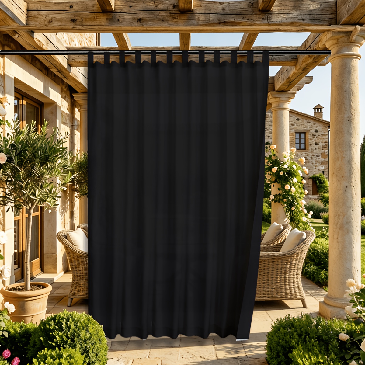 HolidayIdeas Tende Da Esterno Impermeabili Extra Large (280x213 Cm) – 2 Pannelli Con Occhielli Per Privacy E Blocco UV, Per Patio E Gazebo, Arancione - 6