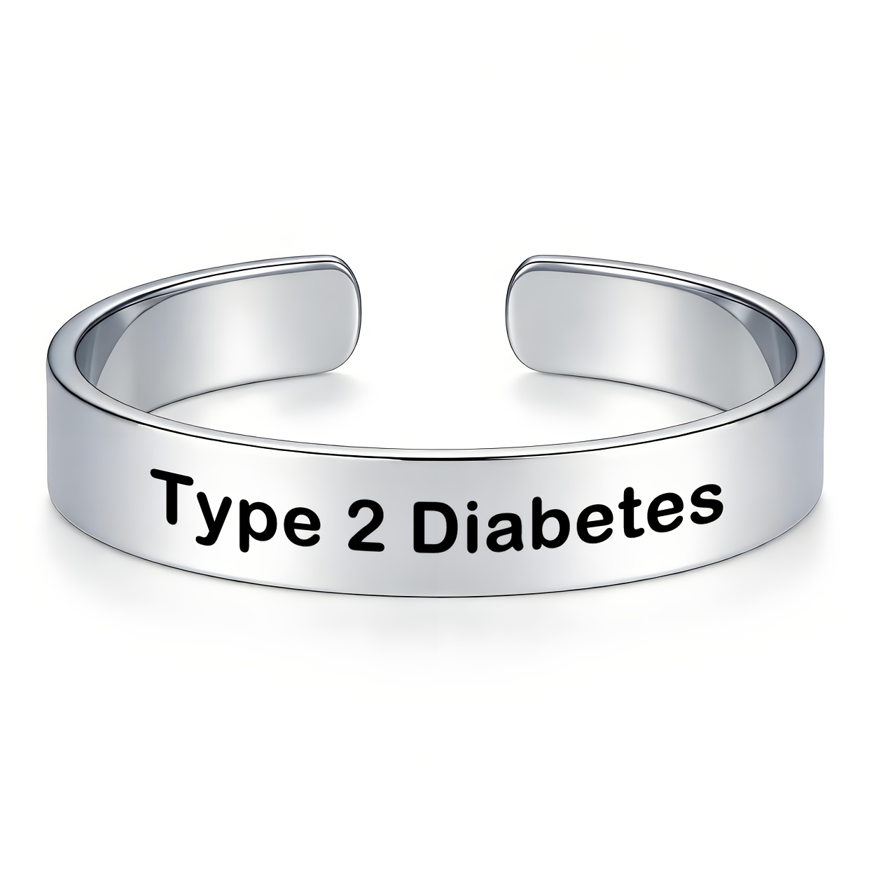 E-shop ID Unisex Armband, Robustes 304 Edelstahl Offenes Armband, Kreatives Neuartiges Minimalistisches Personalisiertes Geschenk, Typ 1 Typ 2 Herren