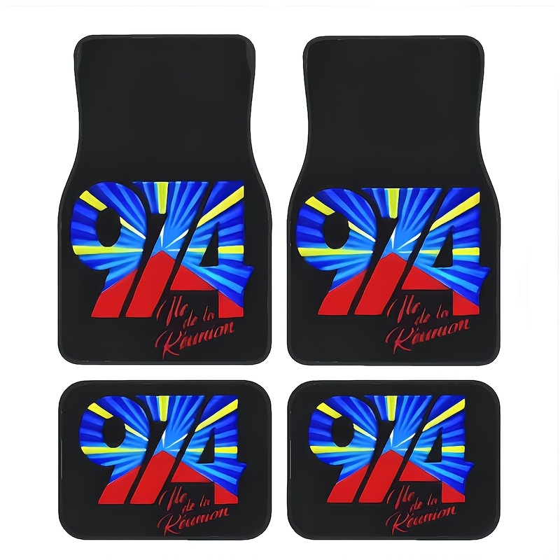 TEMU Lot de 4 tapis de sol universels pour voiture, protège-tapis toutes , dimensions 68×44 cm et 44×33 cm, compatibles avec la plupart des voitures