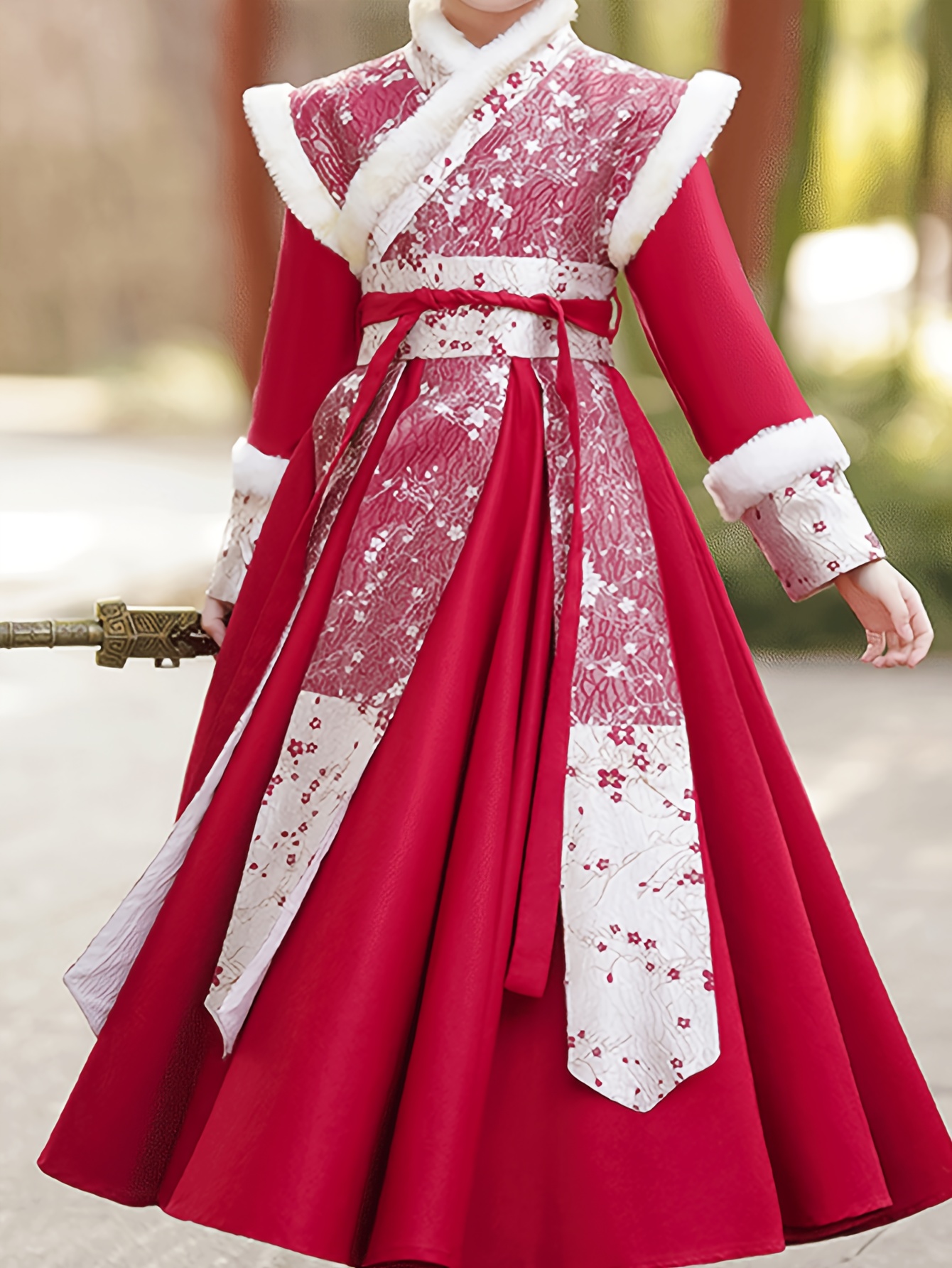 New Winter Traditional Chinese Clothing for Girls, Featuring a Thickened  Ancient Style Tang Suit Suitable for New Year Celebrations., image size:800x1066