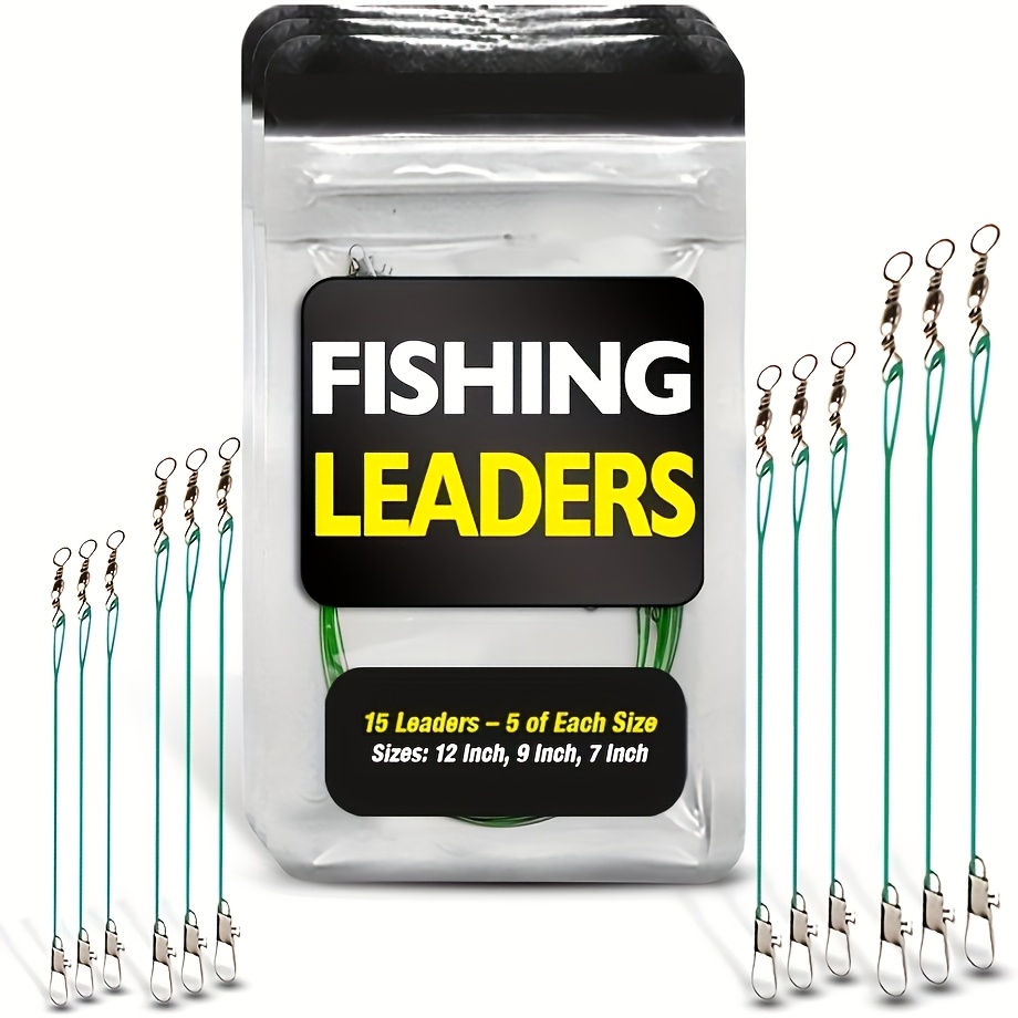 TEMU 15pcs Leader Line Set (5pcs Each Of 15cm, 25cm, & 30cm) - A Must-have For . Features A Transparent, Low-visibility Design Suitable For All