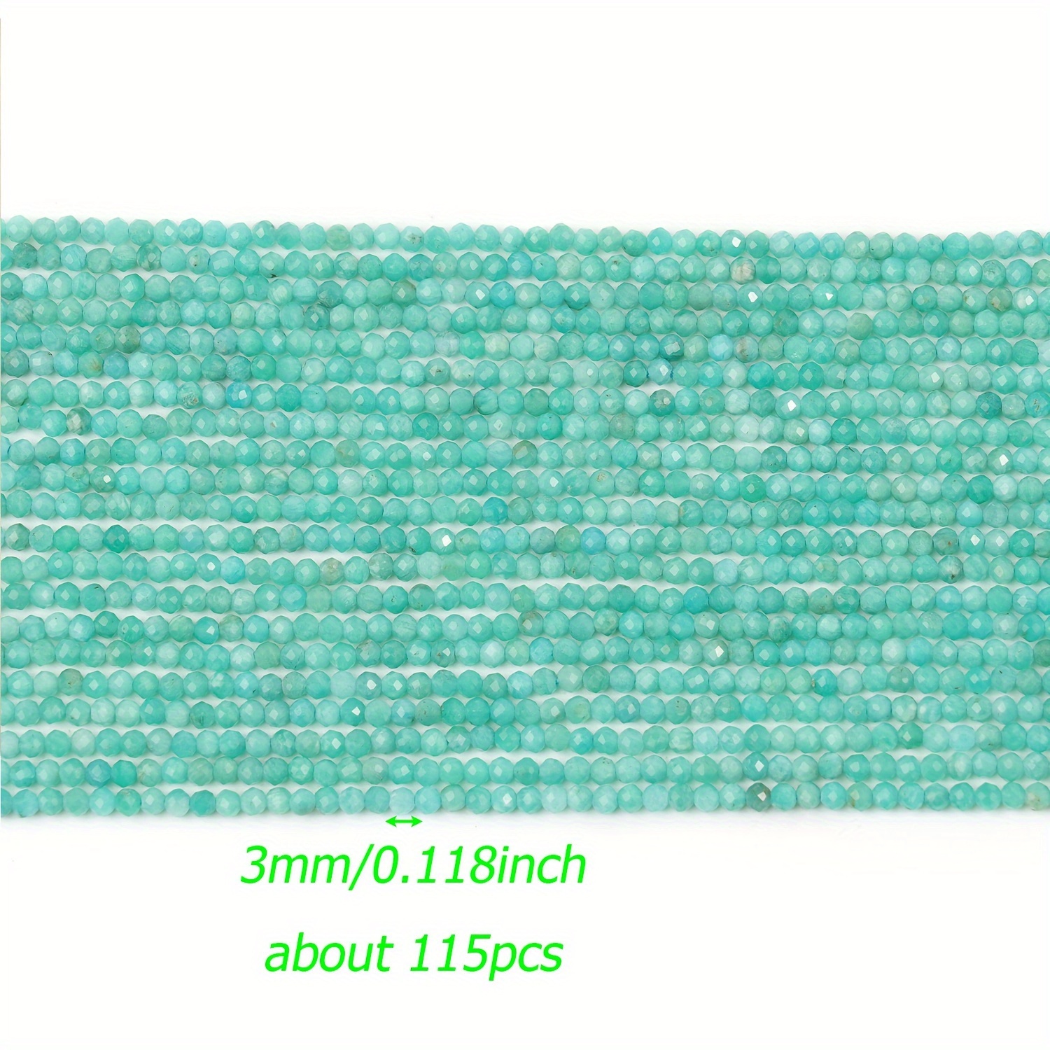 TEMU Blue Natural Stone Beads 2/3/4mm - Handcrafted Spacer Charms For , Bracelets & Necklaces, Waist Beads, Making Jewelry Accessories