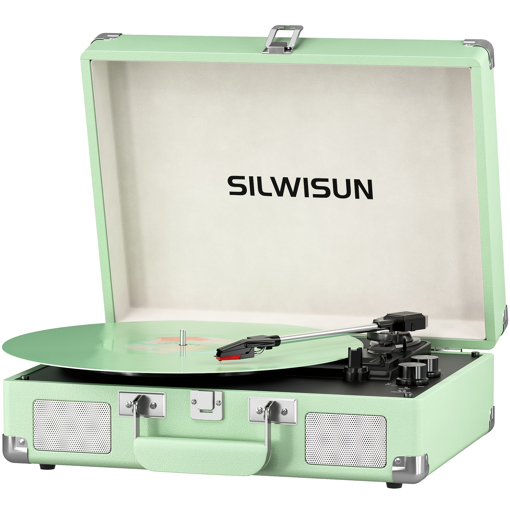 record player and bluetooth speaker sold on Temu United States
