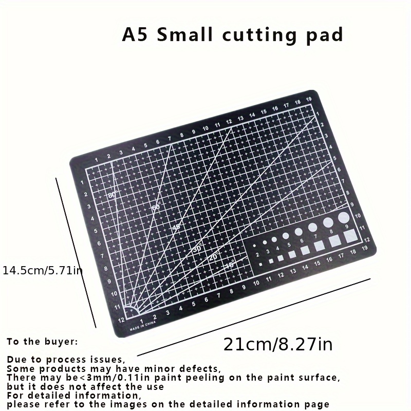 A5 Double Sided Cutting Mat Carving Pen DIY Handmade Cutting Board For  Sewing Crafts Hobby Fabric Arts Hand Account Stickers
