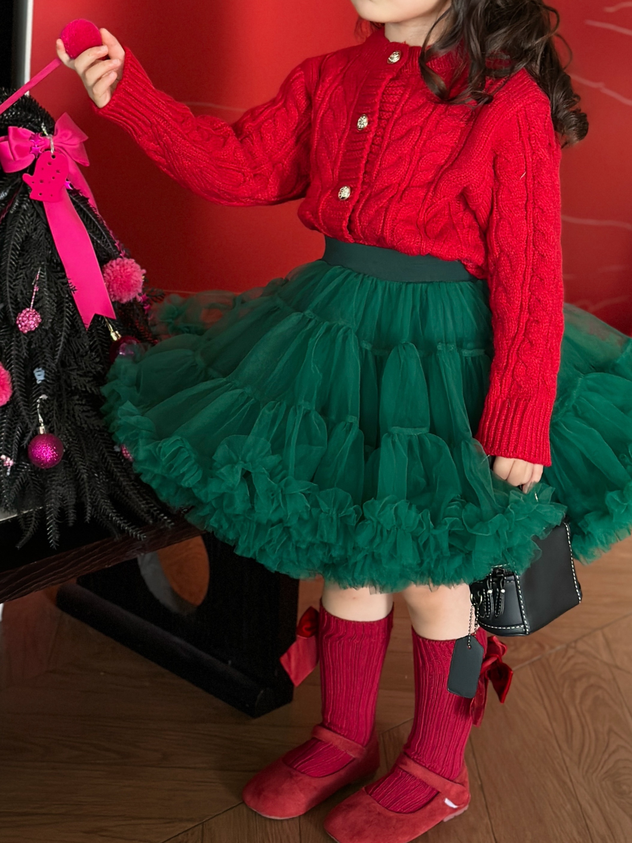 green and red tutu dress Tutu Du Monde Girls Forest Fairy Tutu Dress Girls Kids 10-11 year Green Cotton By Childrensalon main image 0