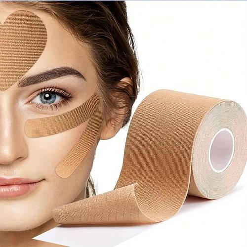 facial lifting tape cuttable dynamic firming patches for forehead nose and lip lines neck shaping