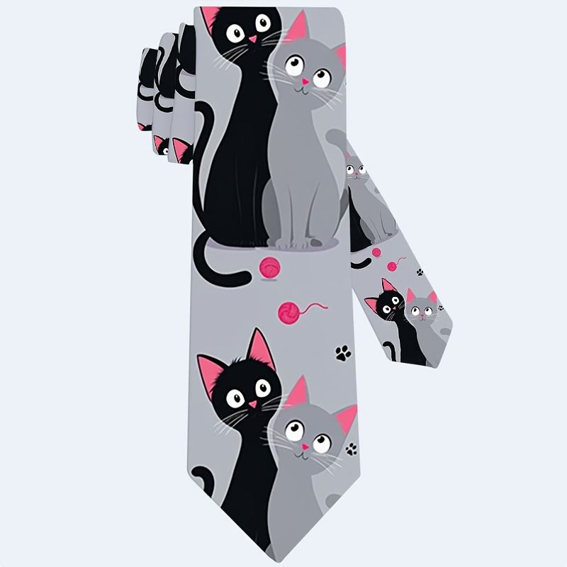 TEMU 1 pz, con Stampa Motivo Gatto , Accessorio ed Elegante per Matrimoni, Appuntamenti, Feste, Abbigliamento Casual, Facile da Pulire, una Scelta