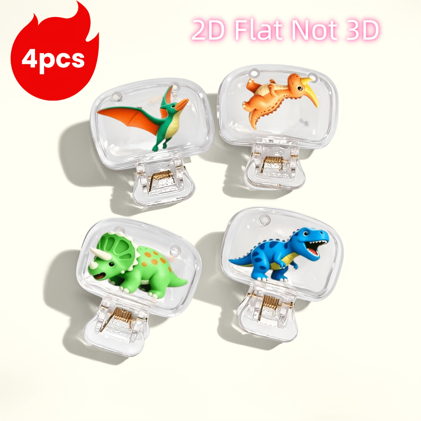 TEMU 4pcs Cartoon Dinosaur Series Printed Pattern Transparent Toothbrush Head Covers, A Health Essential, And , Dual Use For Home, Travel, Bathroom,