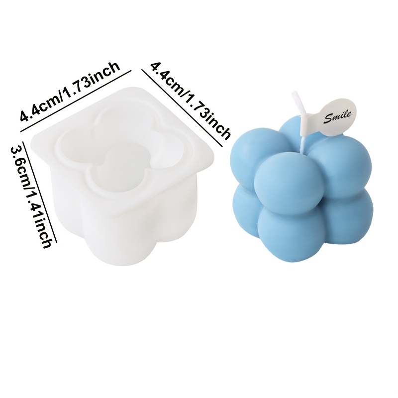 TEMU 3d Bubble Silicone Mold, Candle Mold, Aromatherapy Mold