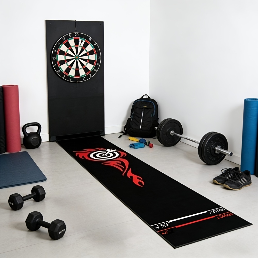 Modieuze dartaccessoires | Professioneel dartbord en dartmat met afstandsmarkeringen