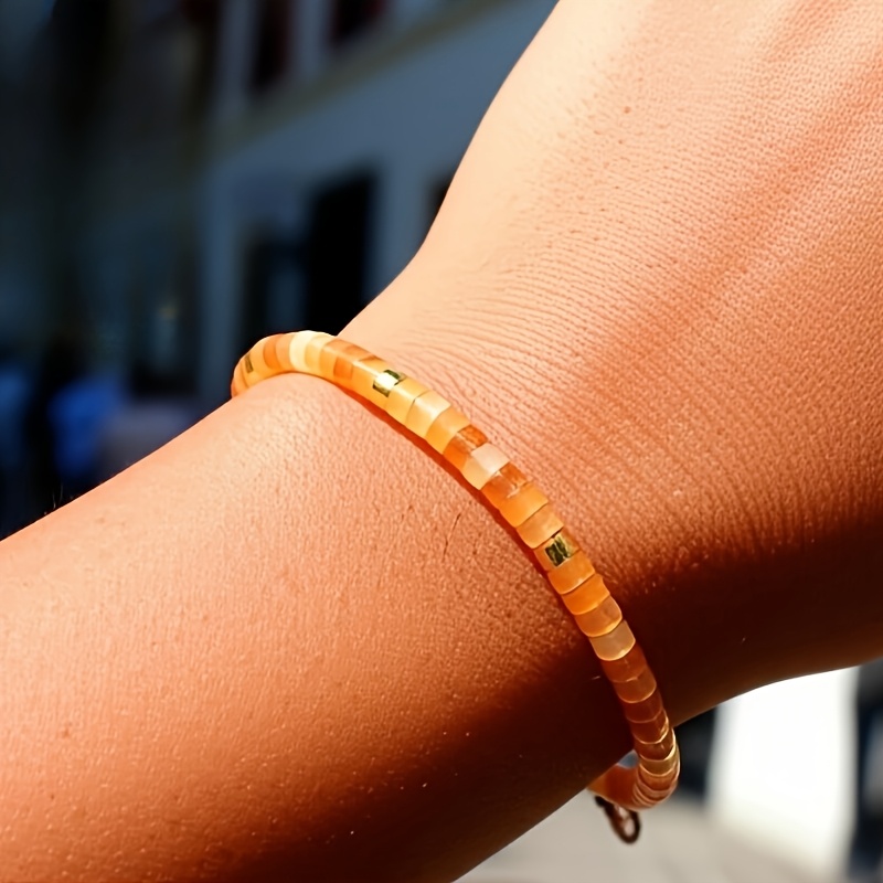 Guardian Stone Red Agate Bracelet, Minimalist Design