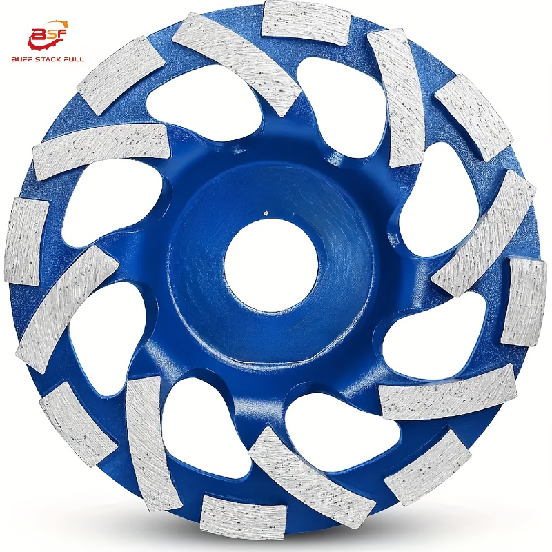 1pc 5inch Diamond Cup Wheel 125mm X 22.23mm, Grinding Disc For Concrete, Stone, Tile Adhesive, Granite, Masonry - Manual Power Supply, No Electricity Needed, Concrete Grinding Wheel