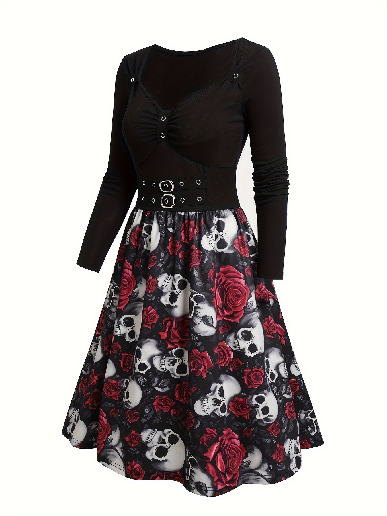 gothic holiday dress Women's Vintage Plus Size Halloween Gothic Bat Swing Dress – Hiipps